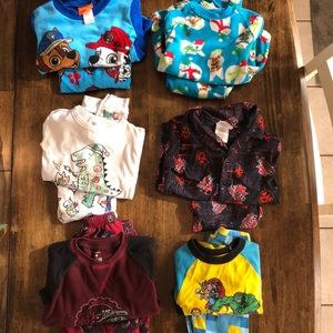 Little boys pajamas lot